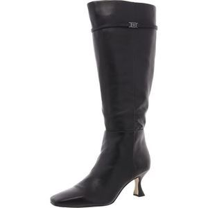 Sam Edelman Women's Lyla Knee High Boot Black Leather Wide Calf 10 Medium